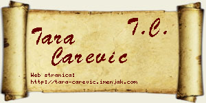 Tara Carević vizit kartica